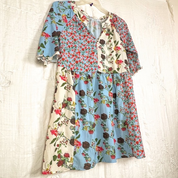 Sweet Floral Crepe Dress or Tunic Sz 2XL 🎉H.P. - Picture 9 of 11